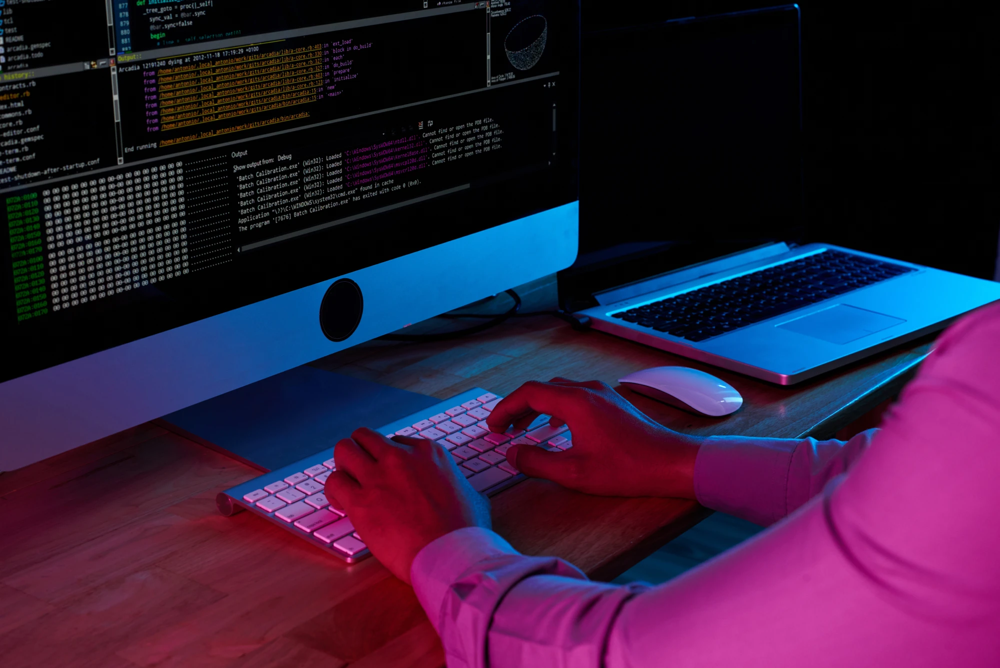 Engineer configuring custom Antminer firmware via command line interface — deploying UMC OS across a Bitcoin mining fleet using terminal-based tools